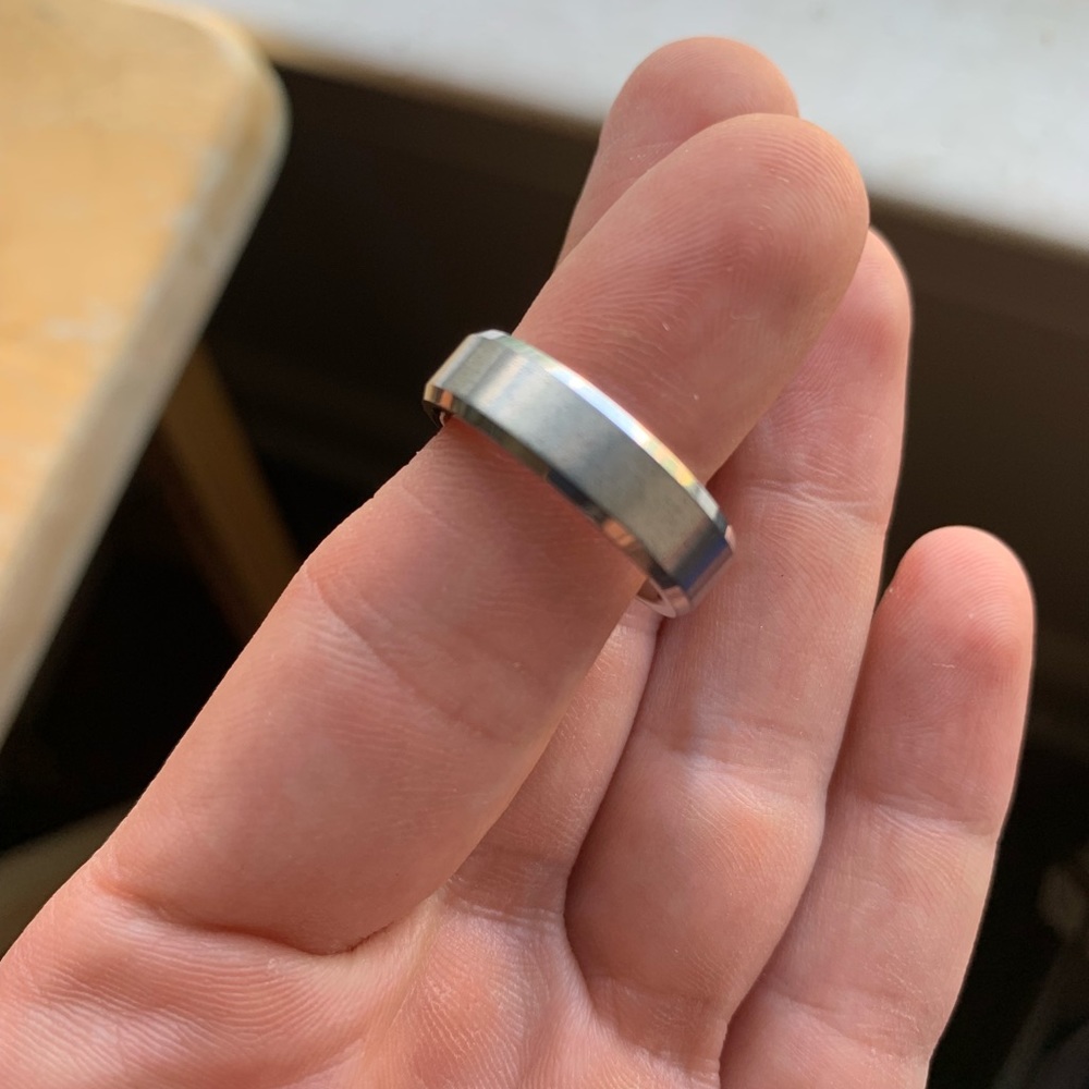 Men’s tungsten carbine ring